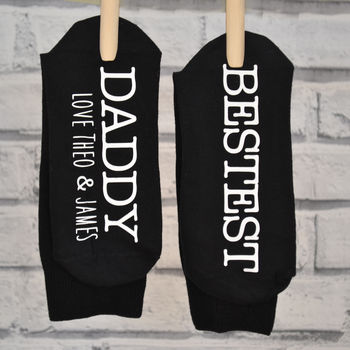 Bestest Daddy Personalised Socks, 5 of 5