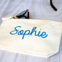 Personalised Glitter Canvas Accessory Bag, thumbnail 5 of 7