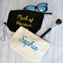 Personalised Glitter Canvas Accessory Bag, thumbnail 6 of 7