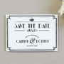 Art Deco Style Save The Date Invitation, thumbnail 2 of 2