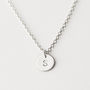 Personalised Initial Disc Necklace, thumbnail 6 of 7