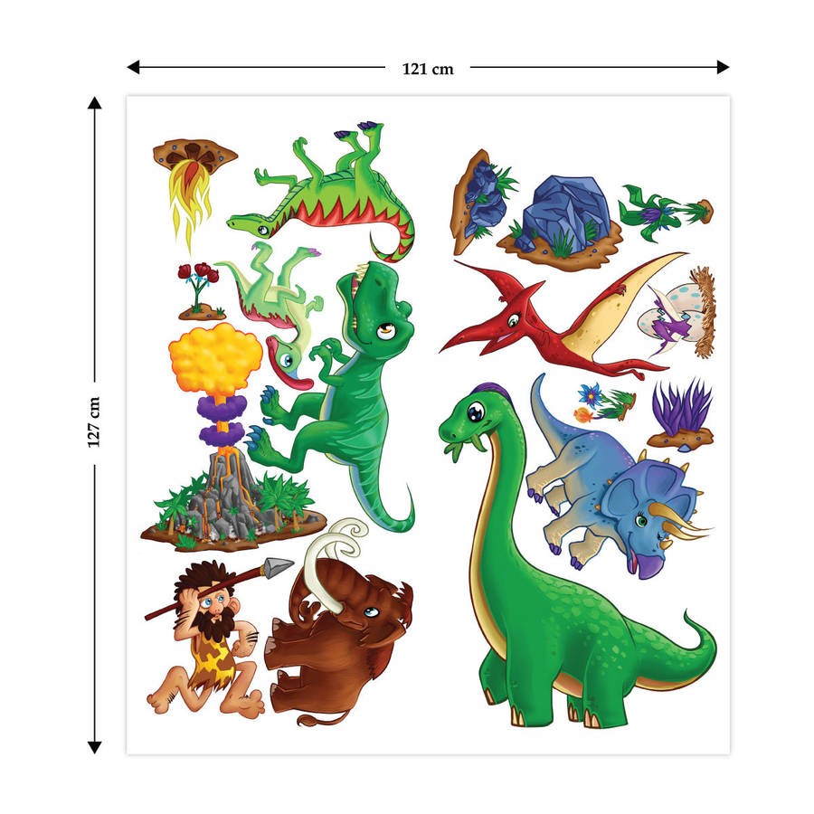 Childrens Dinosaur Wall Stickers Pack Two By The Binary Box