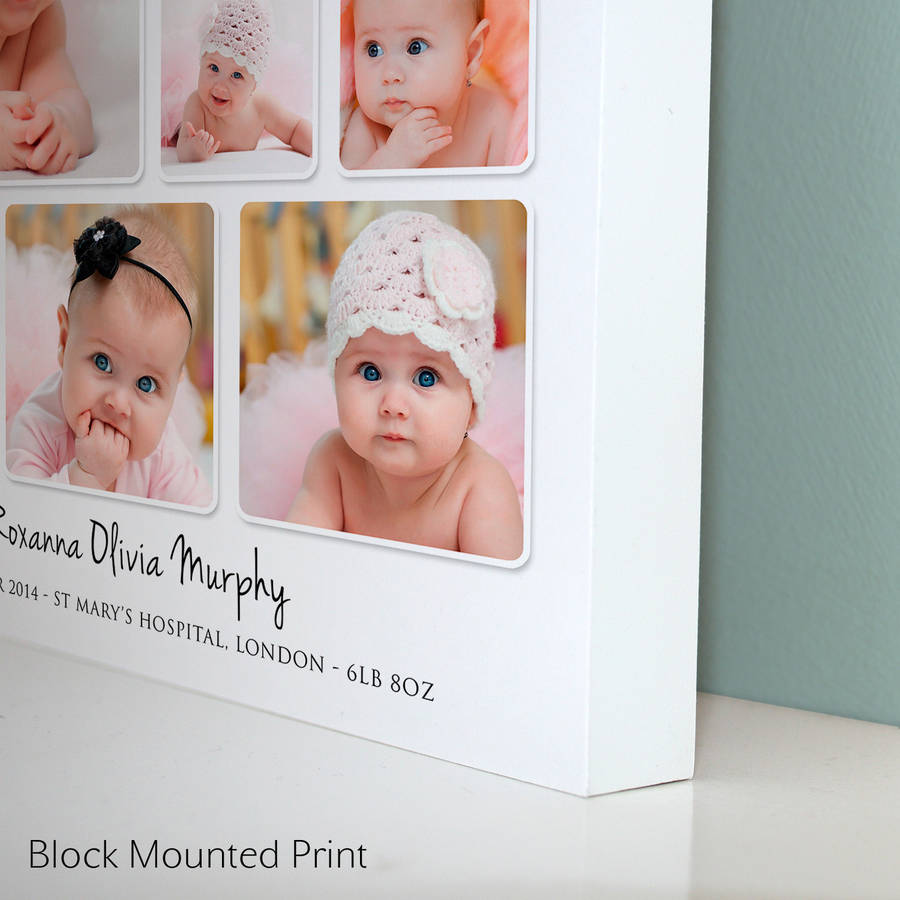 Personalised Baby Photo Collage By Cherry Pete | notonthehighstreet.com