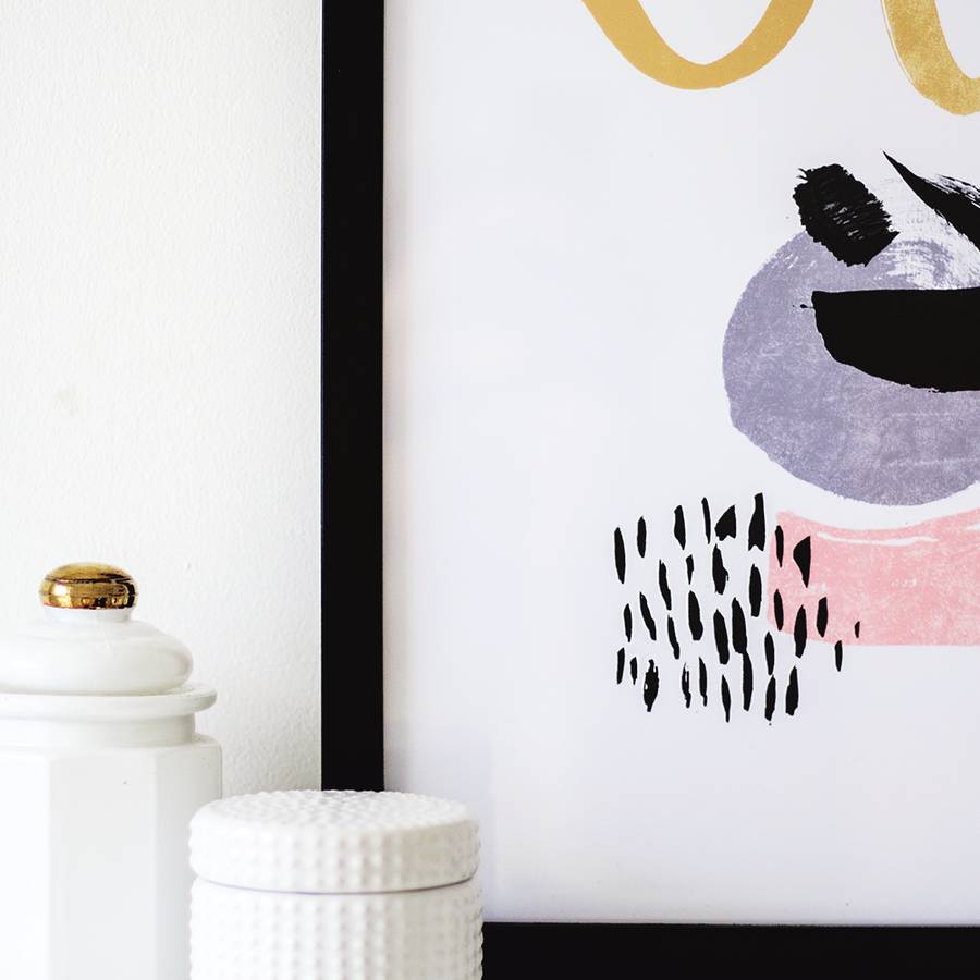 abstract statement art print by the lovely drawer | notonthehighstreet.com