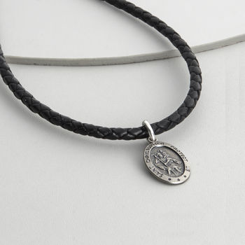 Personalised Sterling Silver St Christopher Necklet, 2 of 8