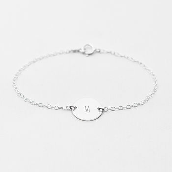 Personalised Silver Or Gold Fill Disc Bracelet, 4 of 5