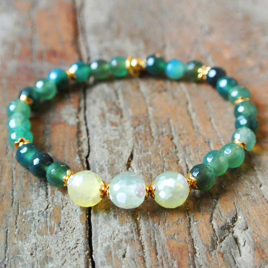 bold agate bracelet by sweet cavanagh | notonthehighstreet.com