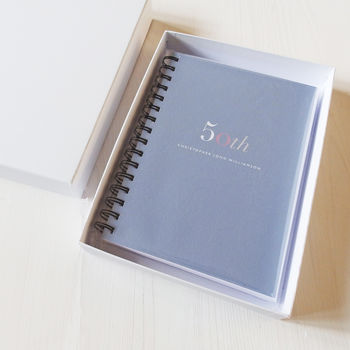 Personalised 50th Birthday Journal Or Guest Book, 2 of 11