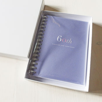Personalised 60th Birthday Journal Or Guest Book, 2 of 11