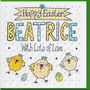 Personalised Easter Chicks Card, thumbnail 1 of 3