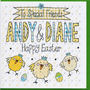 Personalised Easter Chicks Card, thumbnail 2 of 3