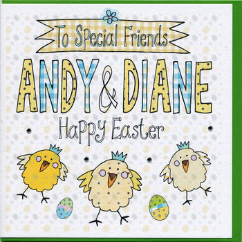 Personalised Easter Chicks Card, 2 of 3