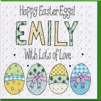 Personalised Easter Egg Card, 2 of 2