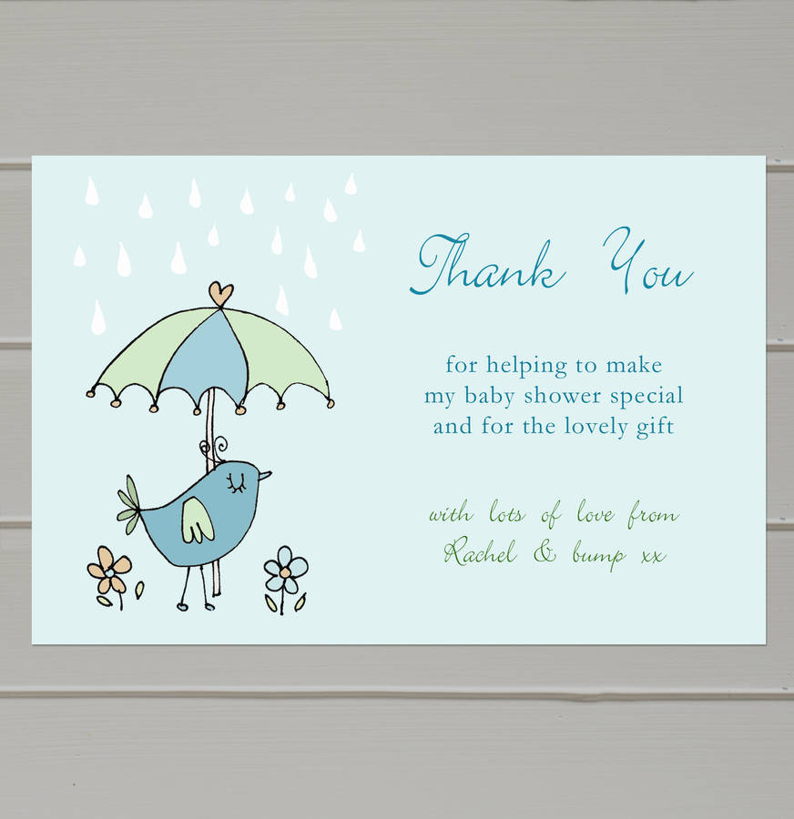Personalised Baby Shower Thank You Cards By Molly Moo Designs Notonthehighstreet
