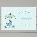 Personalised Baby Shower Thank You Cards By Molly Moo Designs ...