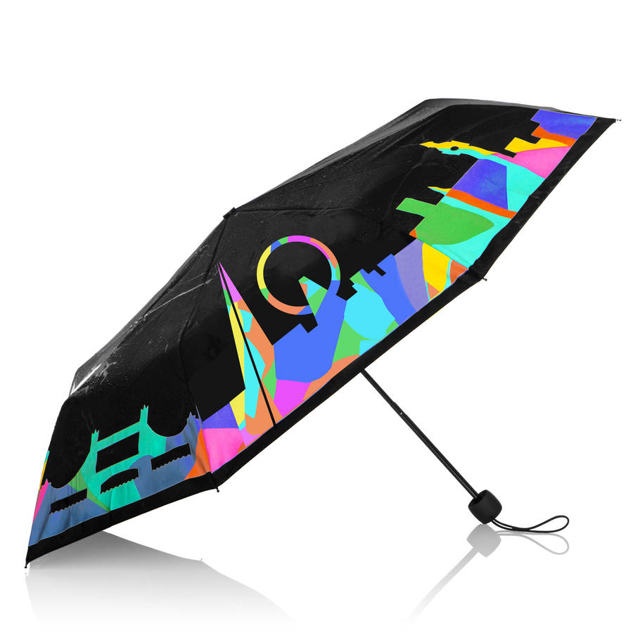 colour changing london skyline umbrella by squid