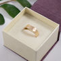 Botanical Wedding Bands In 14ct Yellow Eco Gold, thumbnail 8 of 12
