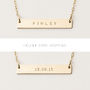 Reversible Personalised Bar Necklace, thumbnail 1 of 8