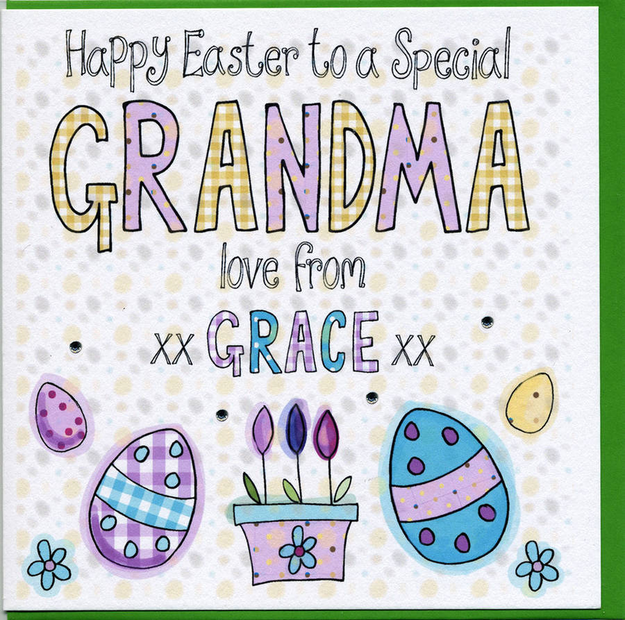 Personalised Grandma Easter Card By Claire Sowden Design