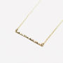 Delicate Hammered Bar Necklace, thumbnail 1 of 4