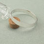 Wide Solid Sterling Silver Bangle, thumbnail 4 of 7