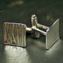 Hammered Square Cufflinks, thumbnail 1 of 5