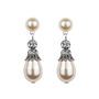 Rhinestone Embellished Pearl Drop Earrings, thumbnail 1 of 8