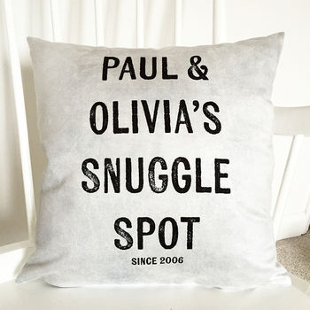 Personalised Snuggle Spot Cushion, 2 of 5