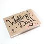 Hand Lettered Wedding Day Card, Congratulations, thumbnail 3 of 5