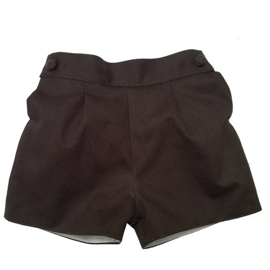 Albertos Brown Shorts With Braces By LaLaa