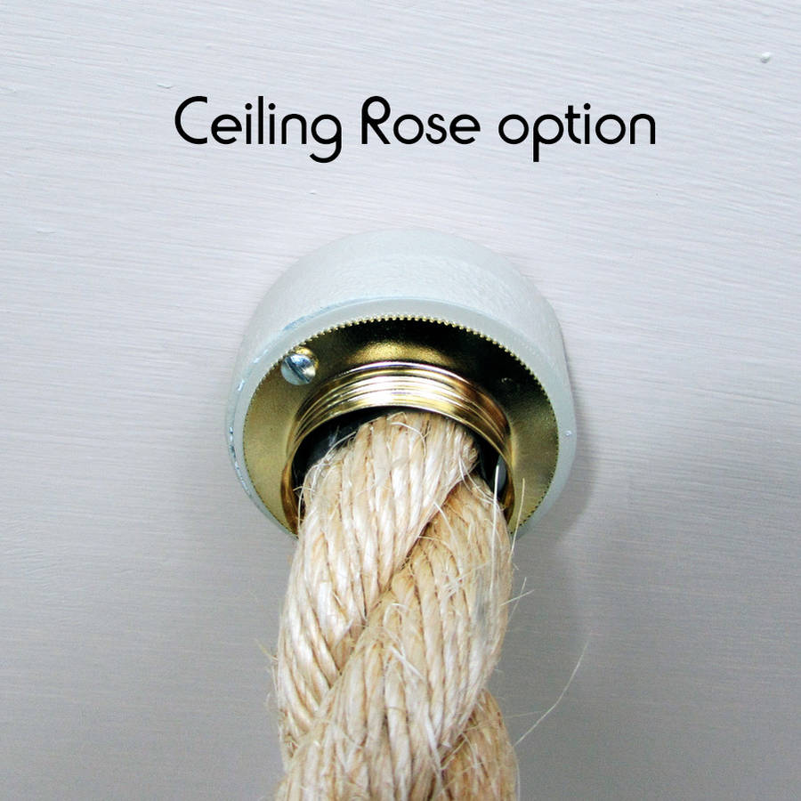 Edison Rope Pendant Light By Unique's Co.