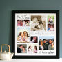 Personalised Silver Wedding Anniversary Photo Collage, thumbnail 4 of 8