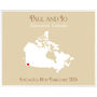 Engaged In Canada Personalised Print, thumbnail 11 of 11
