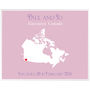Engaged In Canada Personalised Print, thumbnail 3 of 11