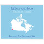 Engaged In Canada Personalised Print, thumbnail 4 of 11