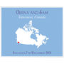 Engaged In Canada Personalised Print, thumbnail 8 of 11