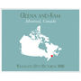 Engaged In Canada Personalised Print, thumbnail 9 of 11