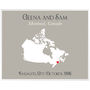 Engaged In Canada Personalised Print, thumbnail 10 of 11