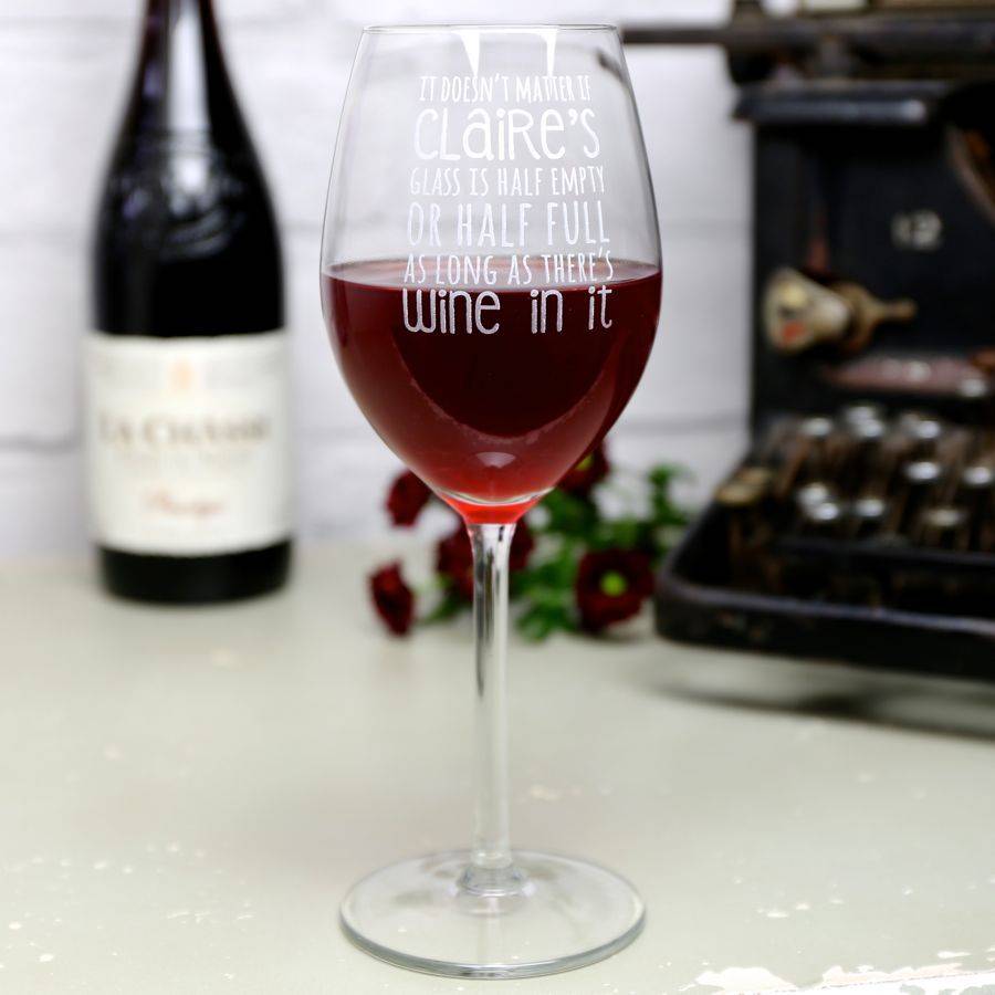 Personalised Engraved Wine Lover S Wine Glass By Lisa Angel Homeware And Ts