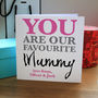 Personalised 'Favourite Mummy' Card, thumbnail 2 of 3