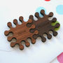 Set Of Two Personalised Solid Walnut Jigsaw Magnets, thumbnail 3 of 5