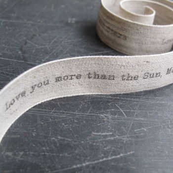 Personalised Ribbon With Typewriter Font, 2 of 2