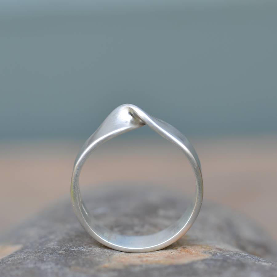 Handmade Silver Infinity Twist Wedding Ring By Muriel Lily Handmade Silver Infinity Twist Wedding Ring