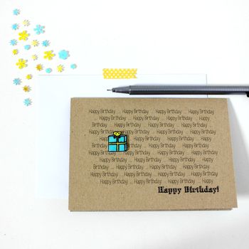 Personalised Happy Birthday Card, Birthday Present Card, 6 of 9