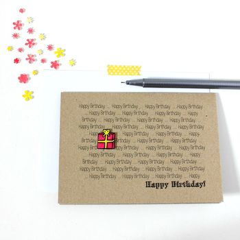 Personalised Happy Birthday Card, Birthday Present Card, 5 of 9