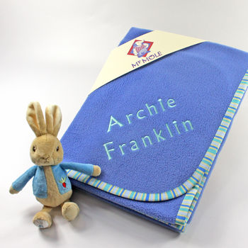 Personalised Blanket With Peter Rabbit Rattle, 7 of 11