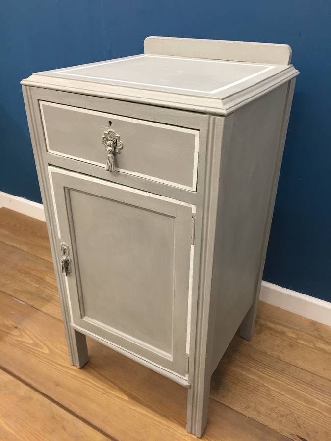 Grey Painted Bedside By Lovestruck Interiors
