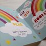 Rainbow Fill In 'Happy Birthday' Card, thumbnail 4 of 6