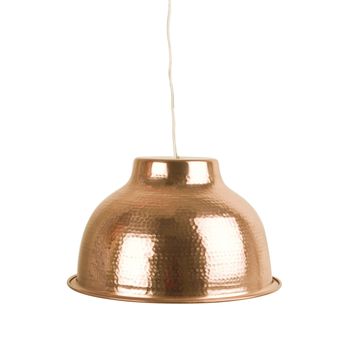 Hand Hammered Copper Ceiling Shade, 3 of 3