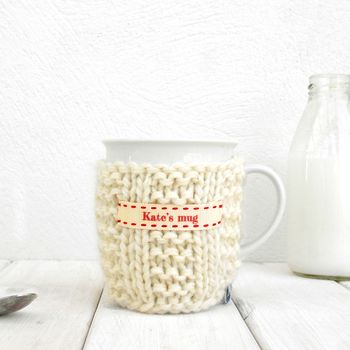 Personalised Knitted Mug Cosy, 4 of 8